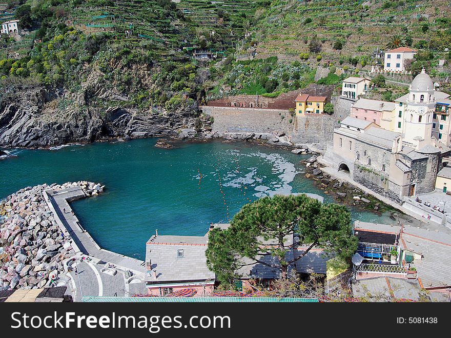 Vernazza, Cinque Terre in Liguria, Italy. Vernazza, Cinque Terre in Liguria, Italy