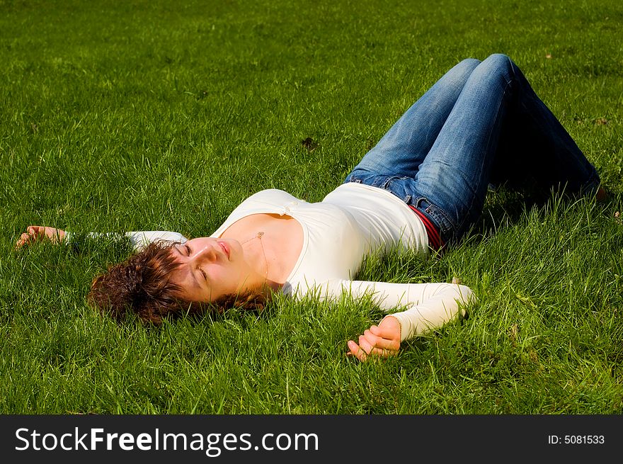 Girl On The Grass