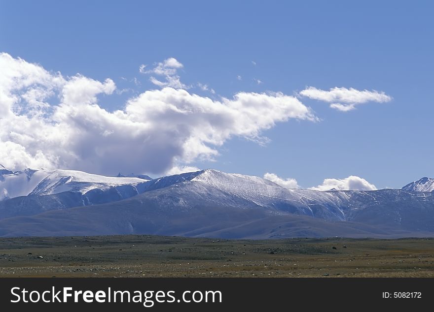 Autumnal landscape in the north mountain. Photo.