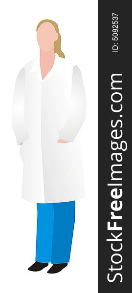 Art illustration of a pharmacist