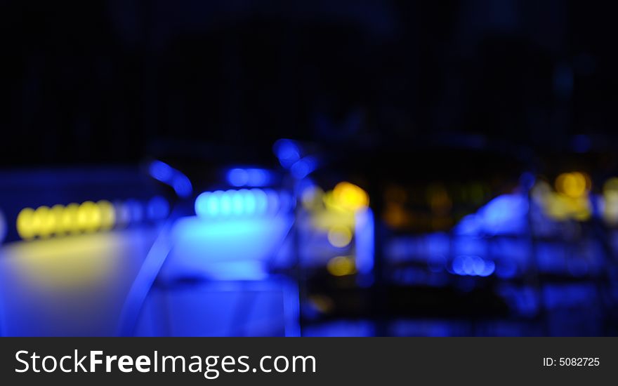 Blured image of night cafe