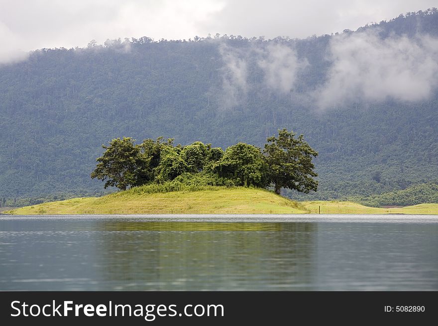 Nam Ngum Reservoir, Laos, backwater for electricity