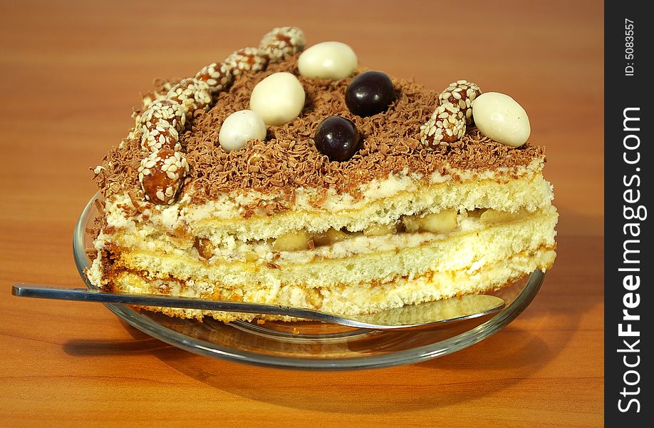 Chocolate Cake On A Plate