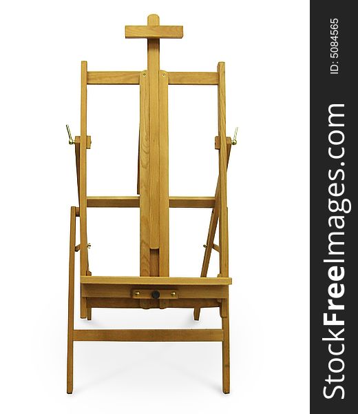 Easel on a white background. Easel on a white background