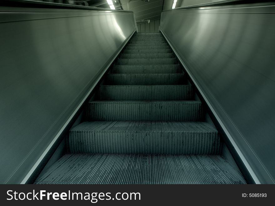 Rolling Stair, detail-shot of the vienna underground