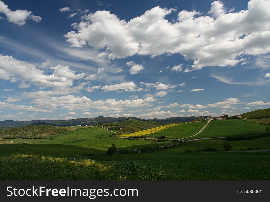 Tuscan Spring Landscape