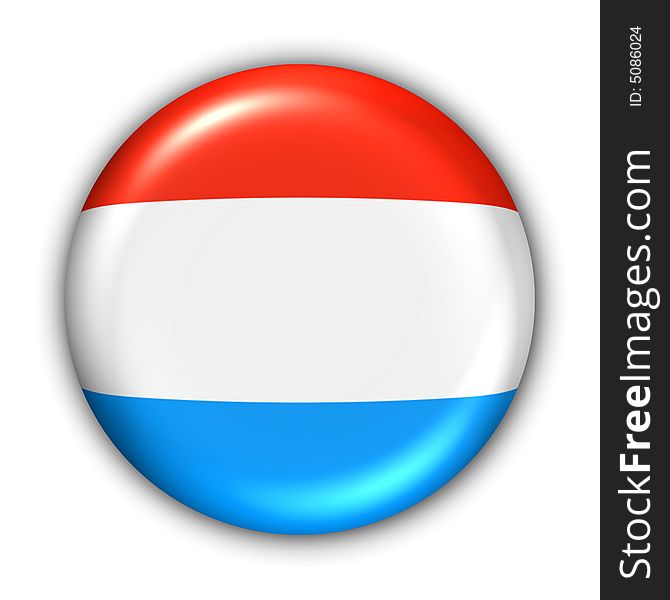 World Flag Button Series - Europe - Luxemborg(With Clipping Path). World Flag Button Series - Europe - Luxemborg(With Clipping Path)