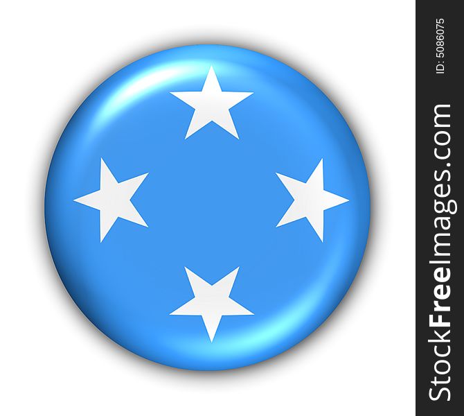 World Flag Button Series - Oceania - Micronesia (With Clipping Path). World Flag Button Series - Oceania - Micronesia (With Clipping Path)