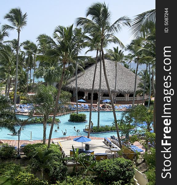 Tropical Resort Swimming Pool