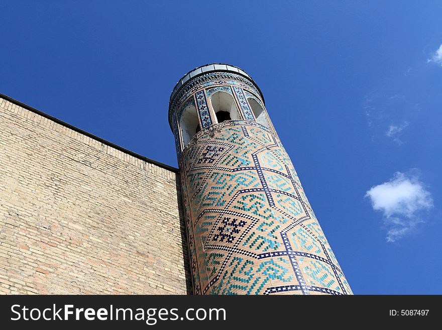 Minaret in Uzbekistan