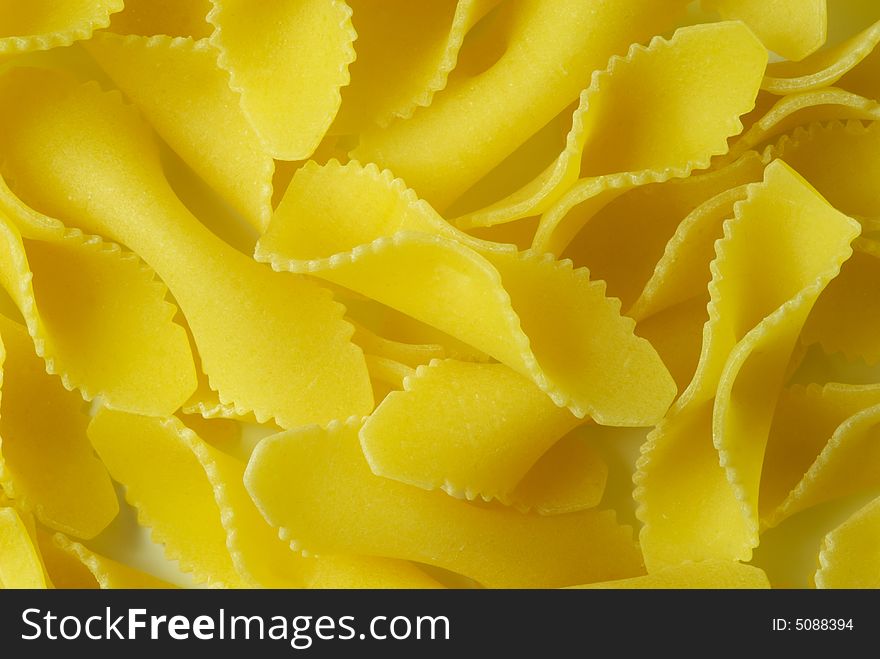 Farfalline italian pasta, can be used as a background