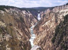 Yellowstone Falls Stock Photography