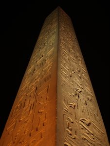 Obelisk. Luxor Temple. Royalty Free Stock Image