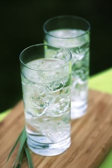 Sparkling Mineral Water With Icecubes Stock Images Sparkling Mineral Water With Icecubes Stock Images