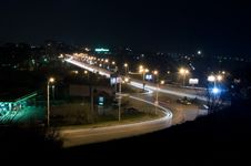Road Of Night City Stock Image Road Of Night City Stock Image