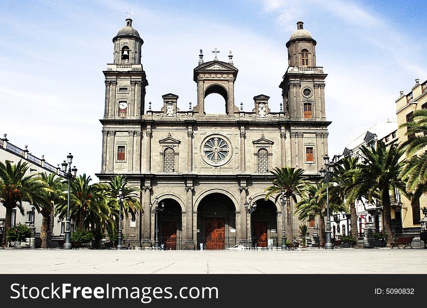 Santa ana cathedral in las palmas