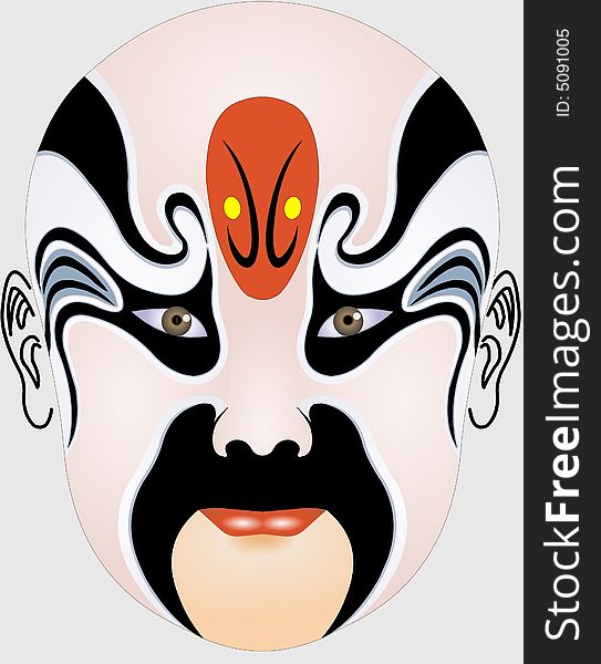 Beijing Opera is the quintessence of China. The largest Chinese opera form.Today, Beijing Opera's face painting has become a famous art. Beijing Opera is the quintessence of China. The largest Chinese opera form.Today, Beijing Opera's face painting has become a famous art.