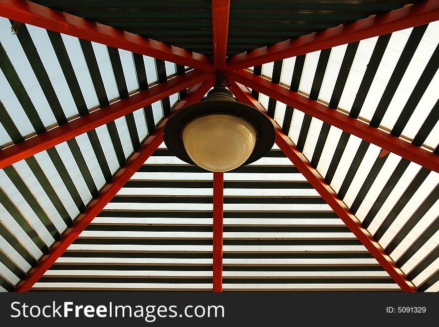 Roof of summerhouse