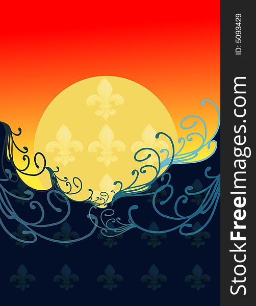 Coloured background of abstrac ocean. Coloured background of abstrac ocean