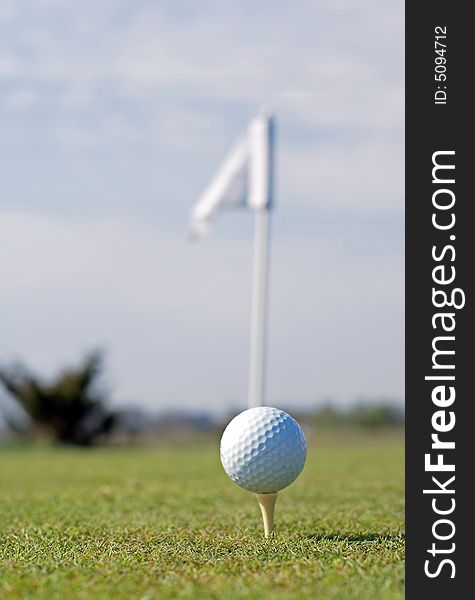 Golf Ball In Tall Green Grass