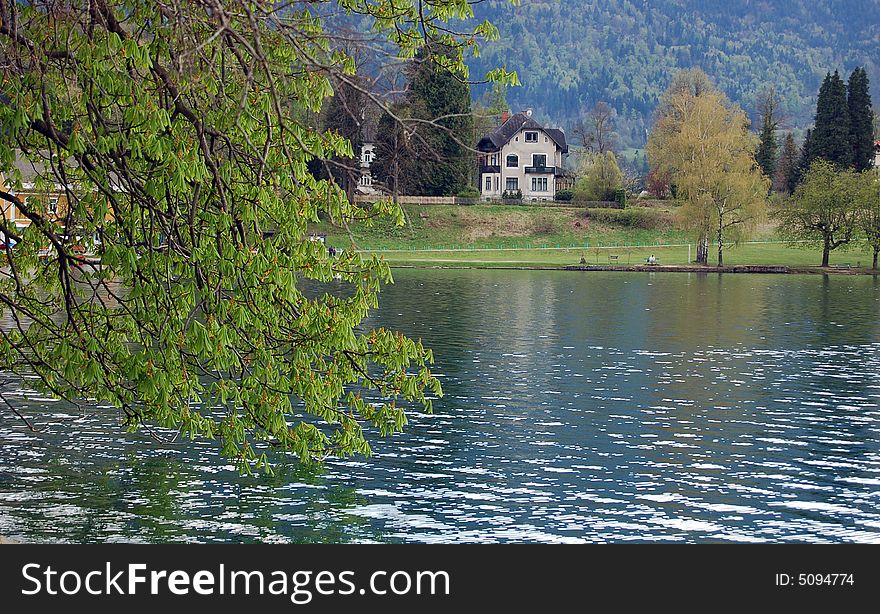View on a lake in Slovenia. View on a lake in Slovenia