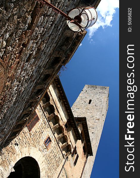 View from San Gimignano - Tuscany - Italy. View from San Gimignano - Tuscany - Italy