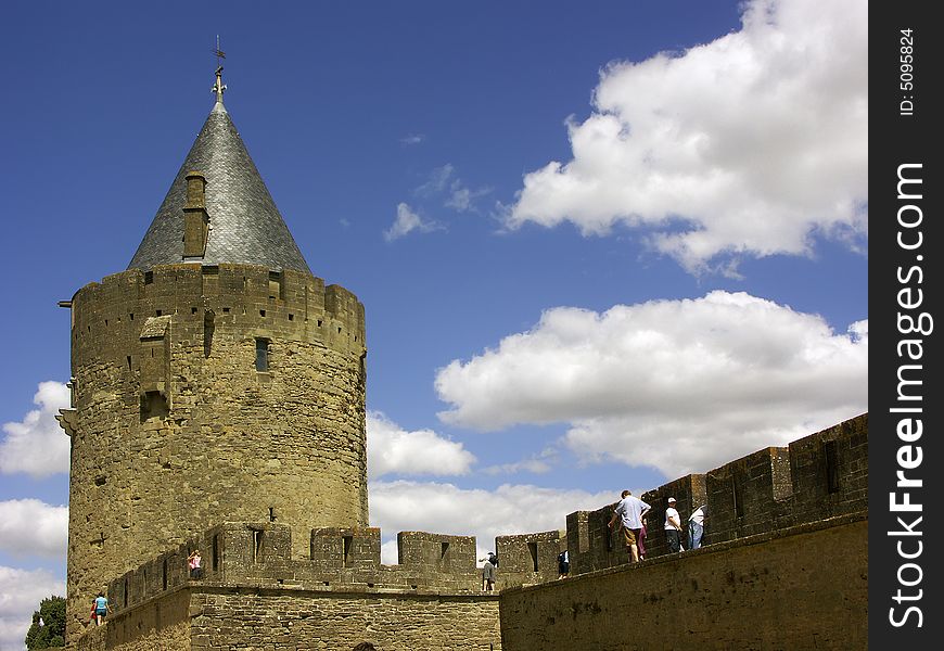The fortified town of Carcasonne in the Languedoc. The fortified town of Carcasonne in the Languedoc.