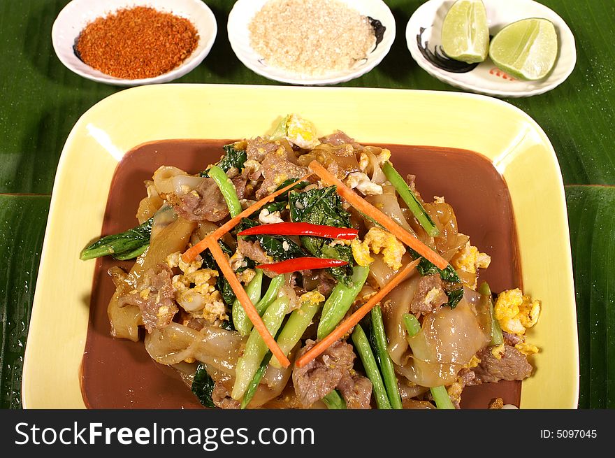 Fried noodle in thai style