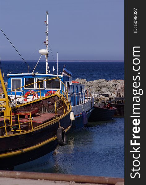 Colorful boats