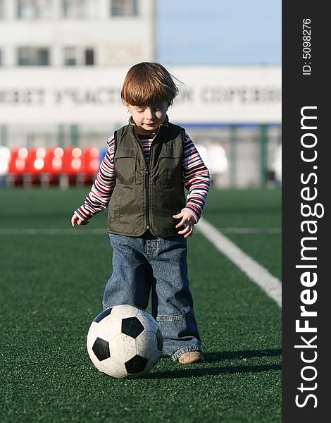 The Boy Playing Football