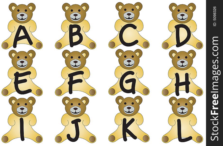 Alphabet by the bears