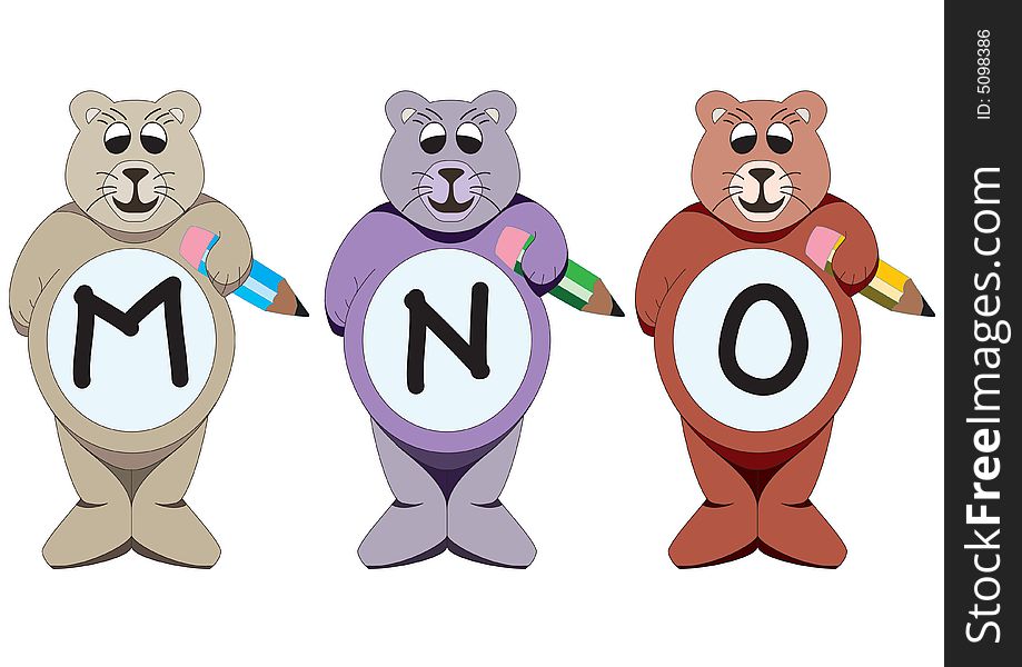 Alphabet by the bears