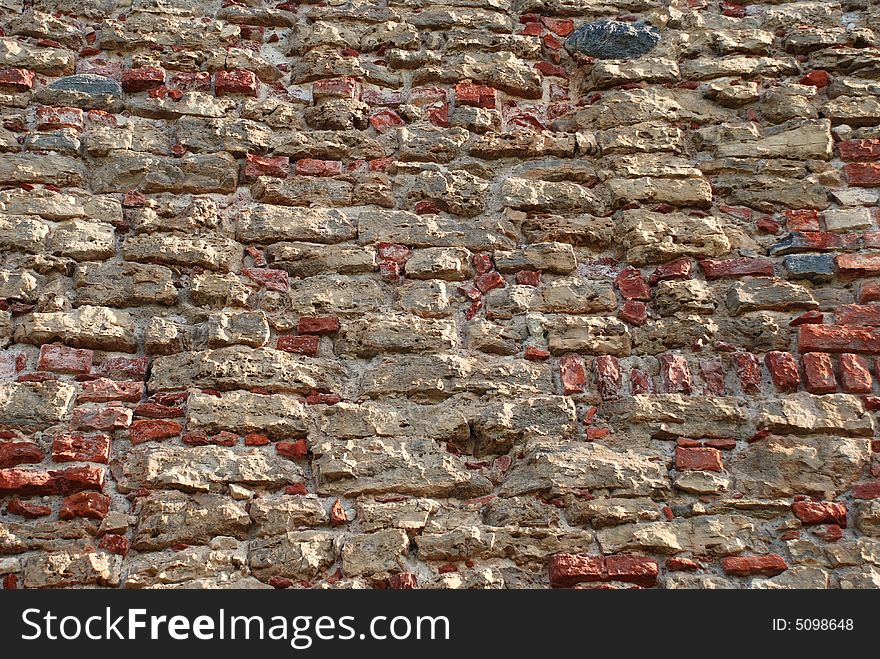 Old wall of old castle