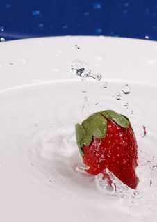Strawberry Splash Stock Photography Strawberry Splash Stock Photography