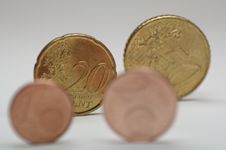 EURO Cent - 1 Stock Photography
