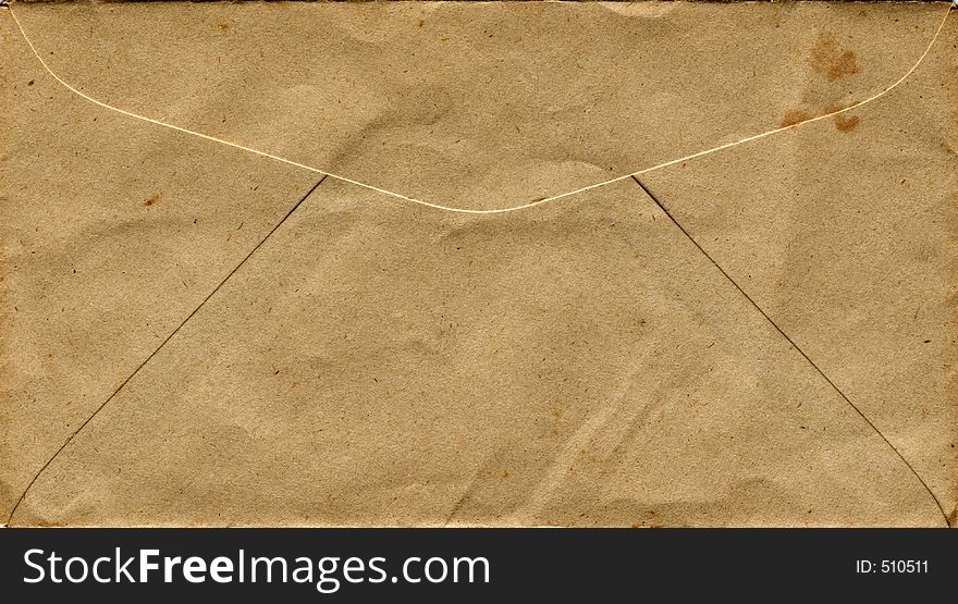Aged envelope. Aged envelope