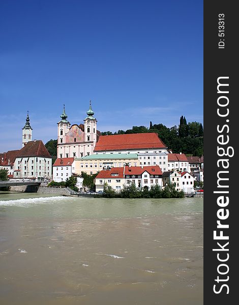 Digital photo of the old city steyr in austria. Digital photo of the old city steyr in austria.