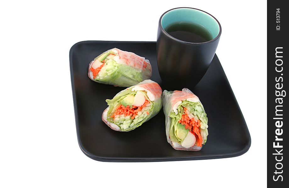 Japanese Salad Roll & Tea