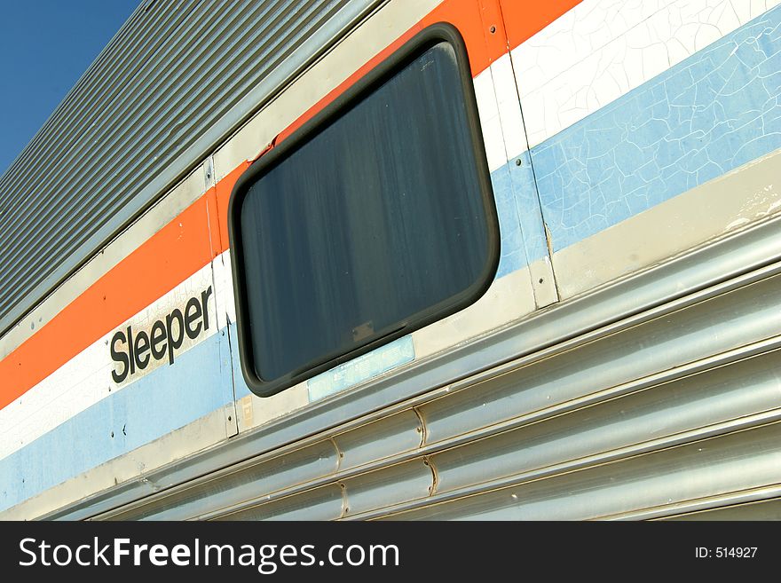 Old train sleeper car