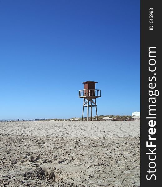 Beach Hut Wide Shot. Beach Hut Wide Shot