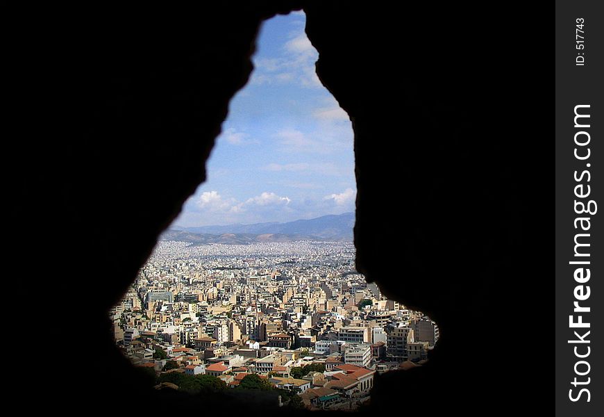 A view of Athens from Acropolis.