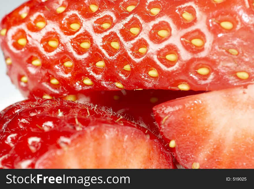 Strawberry details. Strawberry details
