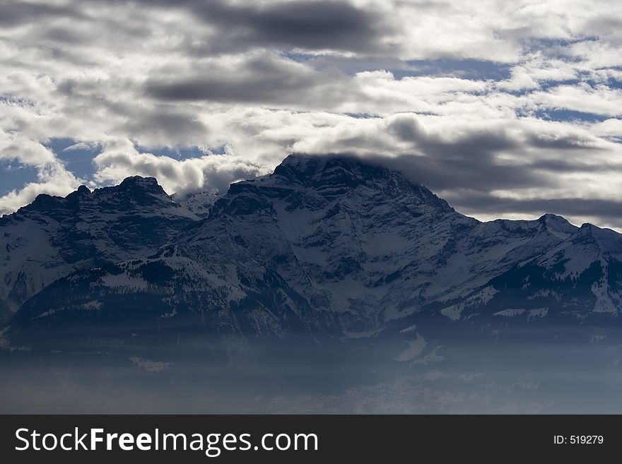 Mountain view from Gryon, Switzerland. Mountain view from Gryon, Switzerland
