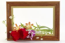 Framework With The Flowers Stock Photography Framework With The Flowers Stock Photography
