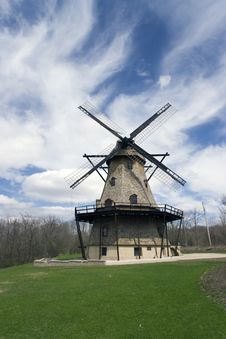 WIndmill In Geneva Royalty Free Stock Photography