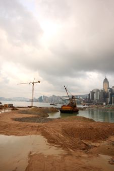 Hong Kong Land Reclaimation Stock Photography Hong Kong Land Reclaimation Stock Photography
