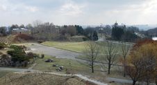 Early Spring View Down City Garden Kiev Stock Images