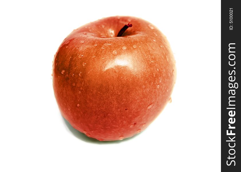 An image of a fresh red apple