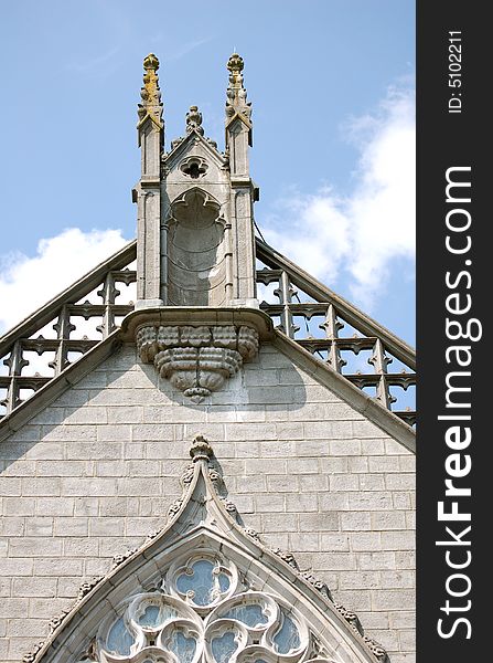 A steeple of a Cathedral in Ireland. A steeple of a Cathedral in Ireland