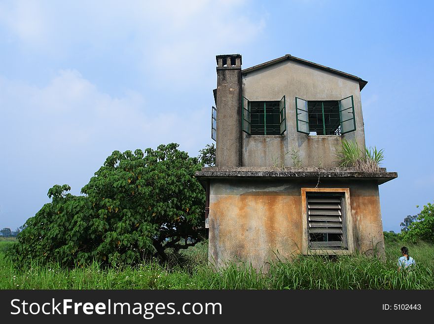 The ancient house in the nam sang wai, Hong kong